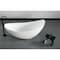 Alfi Brand Black Matte Arched Solid Surface Resin Bathroom / Shower Stool ABST77BM - alternate 8